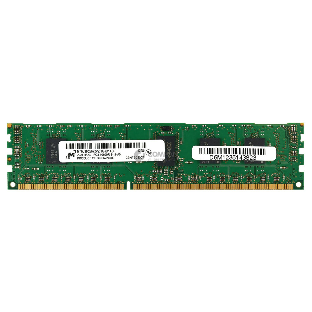 MT9JSF25672PZ-1G4D1 MICRON MEMORY 2GB 1RX8 PC3 10600R DDR3 -